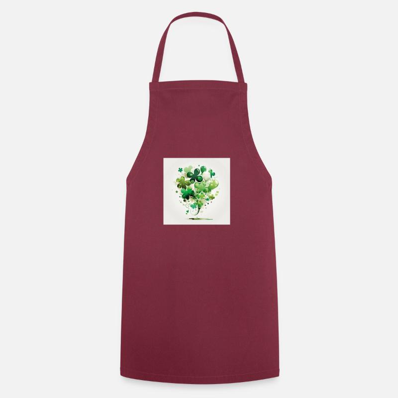 Clover balloon composition - Cooking Apron - bordeaux