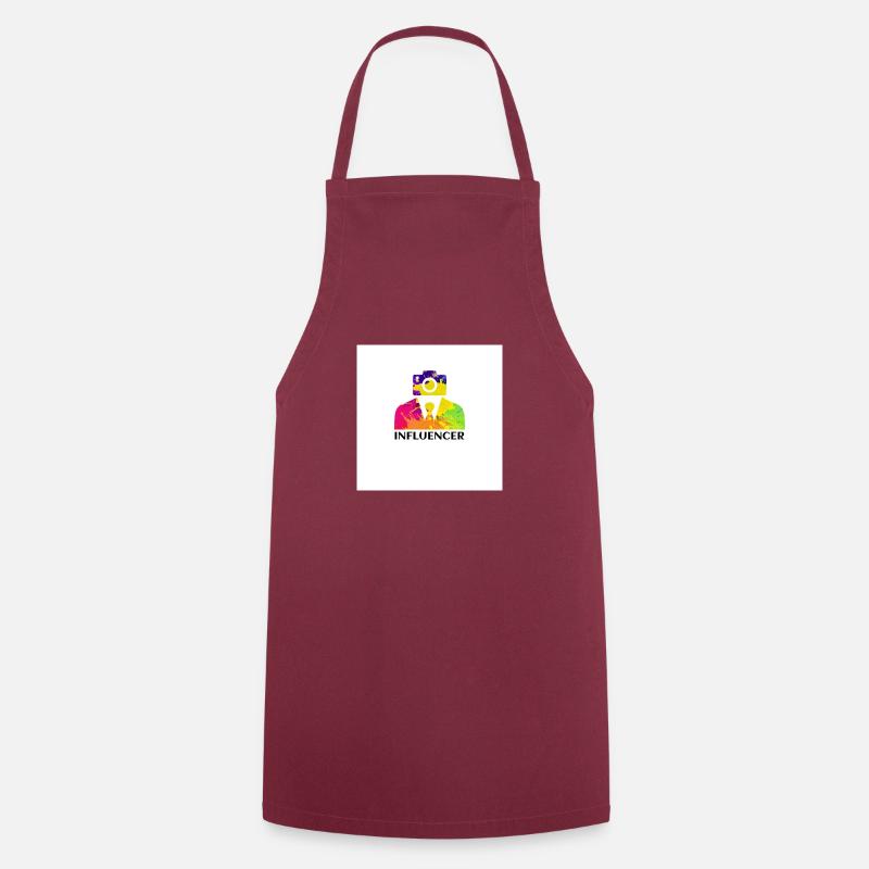 Influenceur - Tablier de cuisine - bordeaux