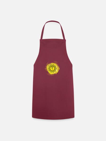 Manipura Drittes Chakra - Kochschürze - Bordeaux