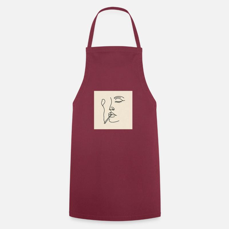 Murmure de grâce - Tablier de cuisine - bordeaux