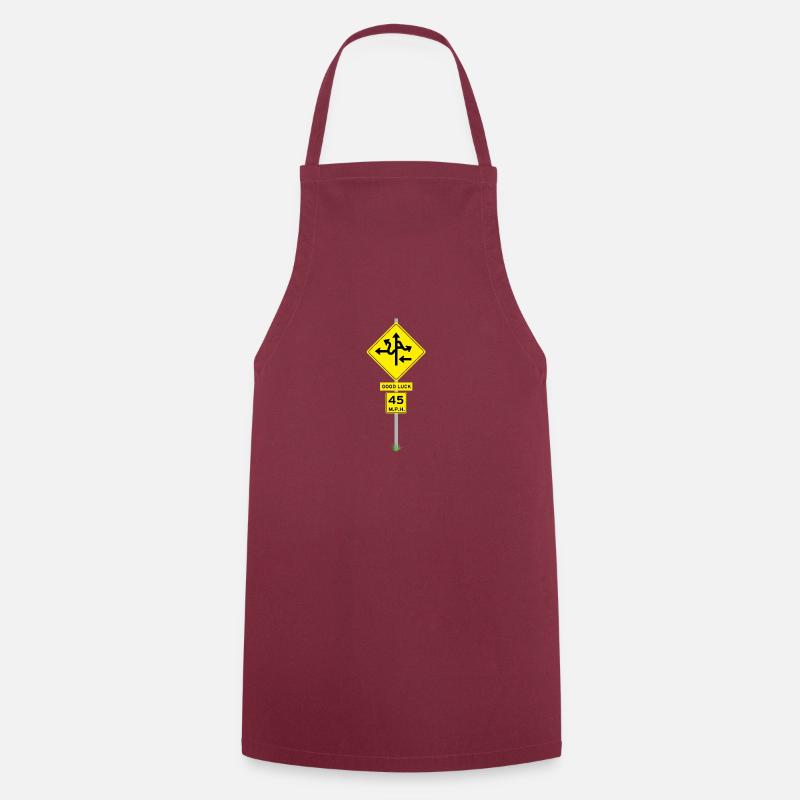 Fourchette - Tablier de cuisine - bordeaux