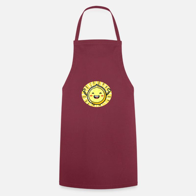Happy lemon - Cooking Apron - bordeaux