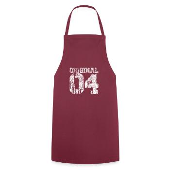 18th Birthday Boy Girl 18 Years 2004 Funny - Cooking Apron - bordeaux - Front - AI Model Male 185 dark (185cm)