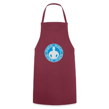 no days off quote - Cooking Apron - bordeaux - Front - AI Model Male 185 dark (185cm)