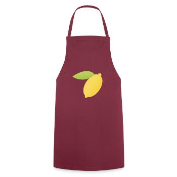 Lemon - Cooking Apron - bordeaux - Front - AI Model Male 185 dark (185cm)