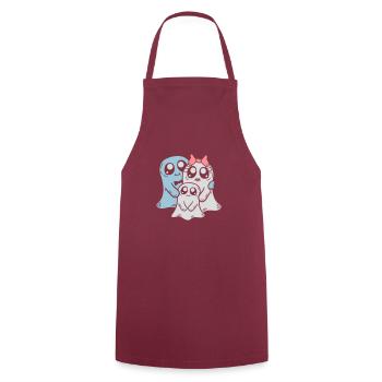 Couple Parents Fantômes Enfant - Tablier de cuisine - bordeaux - Devant - AI Model Male 185 dark (185cm)