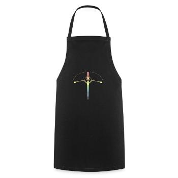 Ramer - Tablier de cuisine - noir - Devant - AI Model Male 185 dark (185cm)