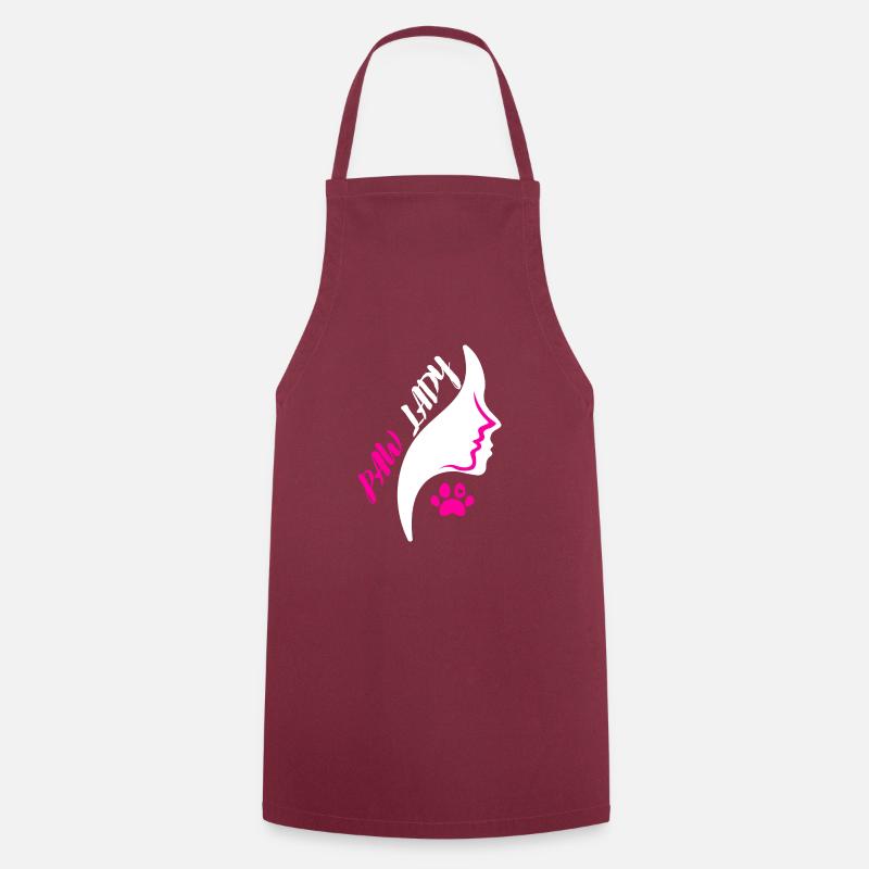 Dame patte - Tablier de cuisine - bordeaux