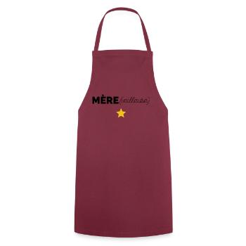 Maman merveilleuse - Tablier de cuisine - bordeaux - Devant - AI Model Male 185 dark (185cm)
