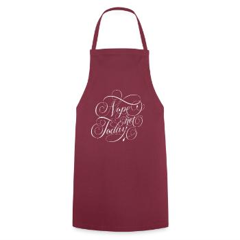 Nope not Today - Cooking Apron - bordeaux - Front - AI Model Male 185 dark (185cm)