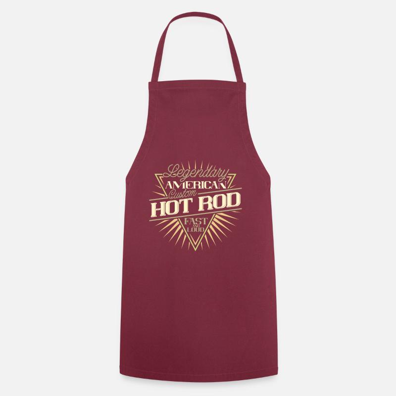 Hot Rod - Kochschürze - Bordeaux
