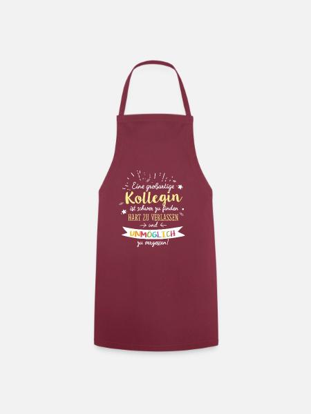 Großartige Kollegin Spruch Abschied Geschenk - Kochschürze - Bordeaux