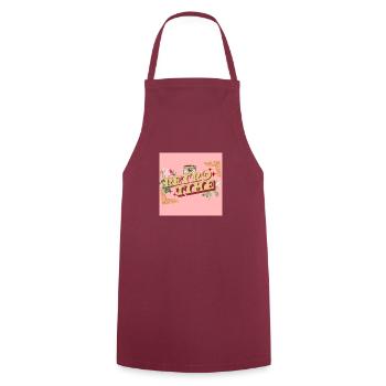 Retro Zeit T-Shirt - Kochschürze - Bordeaux - Vorne - AI Model Male 185 dark (185cm)