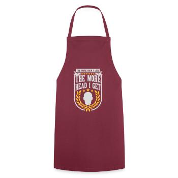 I get more head - Cooking Apron - bordeaux - Front - AI Model Male 185 dark (185cm)