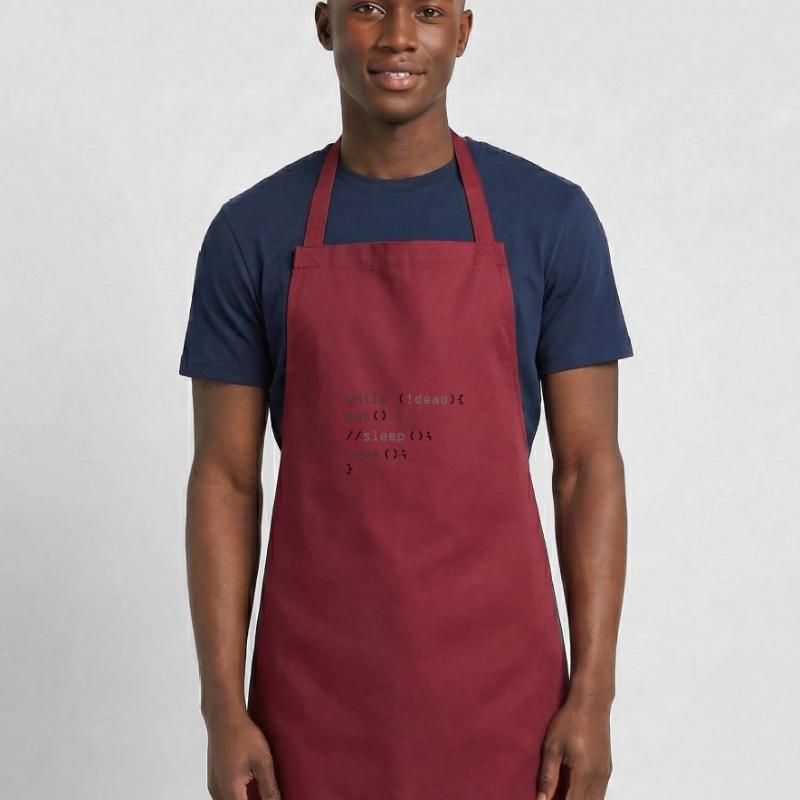 While Not Dead Eat Programmeur de code Sleep Hacker Tablier de cuisine
