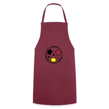 Ballon foot BELGIQUE - Tablier de cuisine - bordeaux - Devant - AI Model Male 185 dark (185cm)
