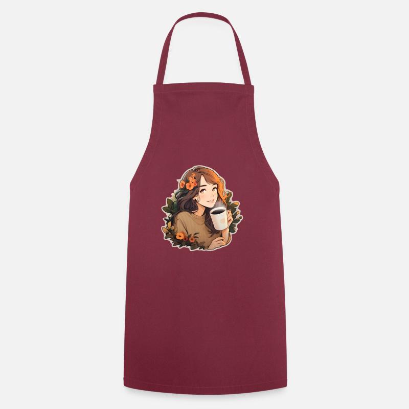 Coffee Lover 02 - Cooking Apron - bordeaux