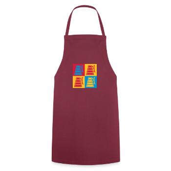 Xylophone - Xylophon - Music - Musik - Musique - Cooking Apron - bordeaux - Front - AI Model Male 185 dark (185cm)