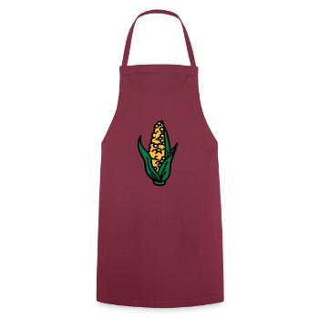 Corn corn corn cob corncob - Cooking Apron - bordeaux - Front - AI Model Male 185 dark (185cm)