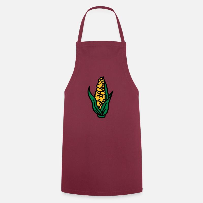 Corn corn corn cob corncob - Cooking Apron - bordeaux