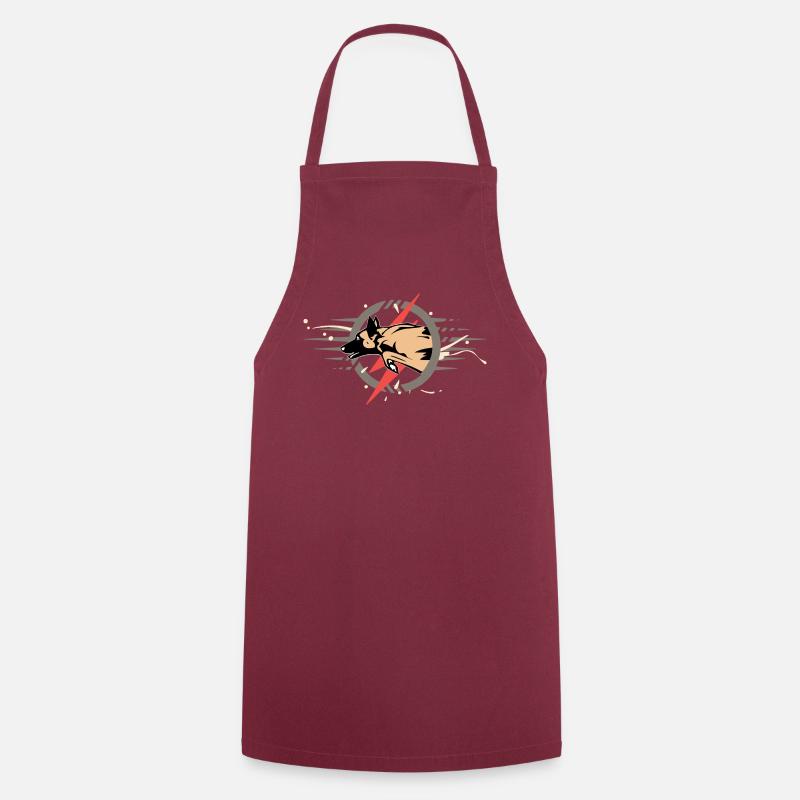 Malinois éclair - Cooking Apron - bordeaux