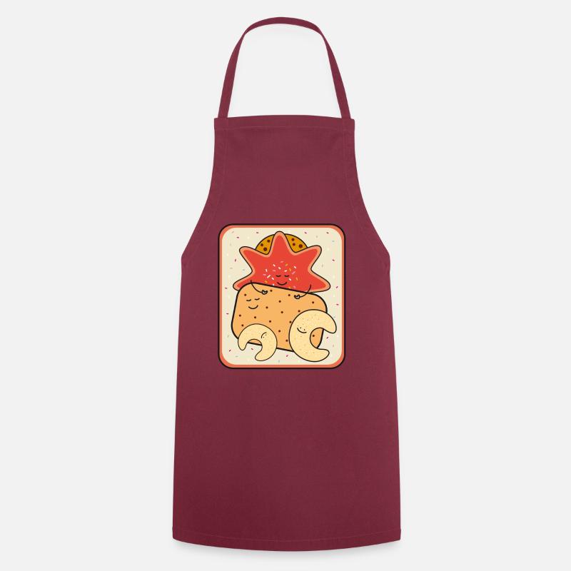 Christmas biscuit box - Cooking Apron - bordeaux