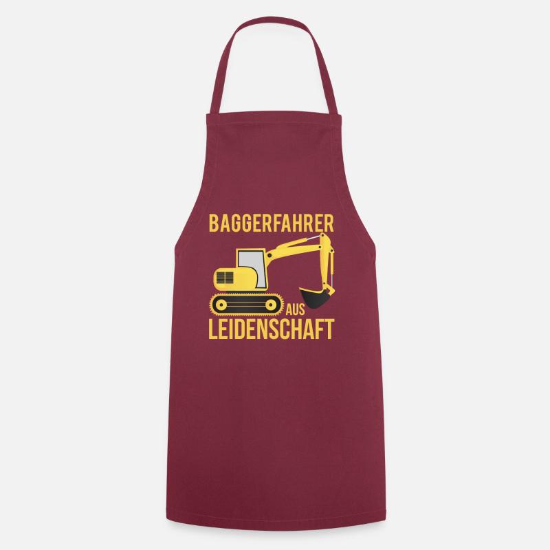 Baggerfahrer aus Leidenschaft - Baggerfahrer - Kochschürze - Bordeaux