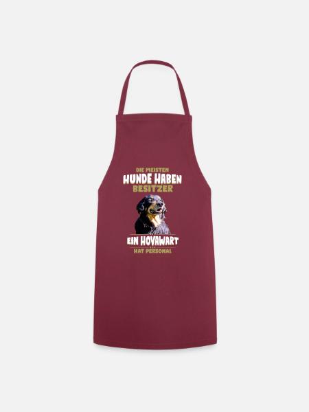 Hovawart TShirt - Hovawart Hund Shirt - Kochschürze - Bordeaux