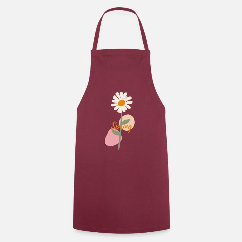Beautiful Flower Spring Design - Cooking Apron - bordeaux