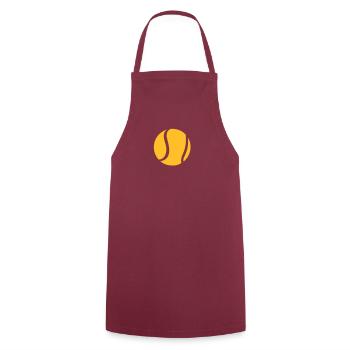 Tennis ball, Tennis - Cooking Apron - bordeaux - Front - AI Model Male 185 dark (185cm)