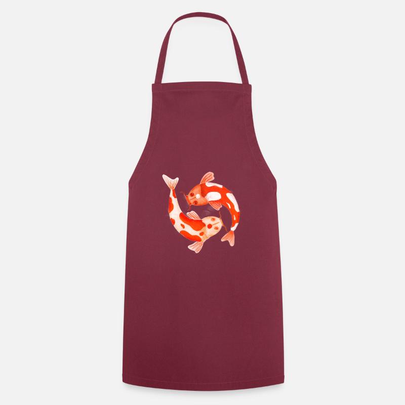 koi - Tablier de cuisine - bordeaux