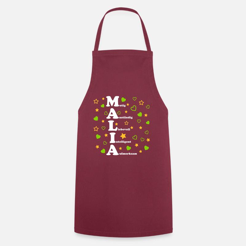 Malia - Tablier de cuisine - bordeaux