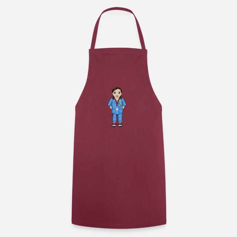 Uskan Mai - Cooking Apron - bordeaux
