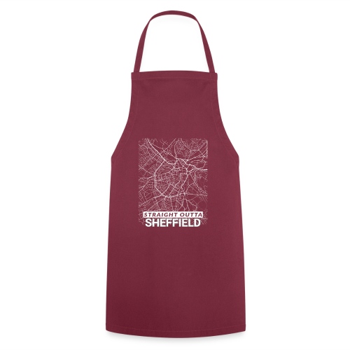 Straight Outta Sheffield city centre city map - Cooking Apron