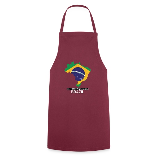 Straight Outta Brazil country map - Cooking Apron