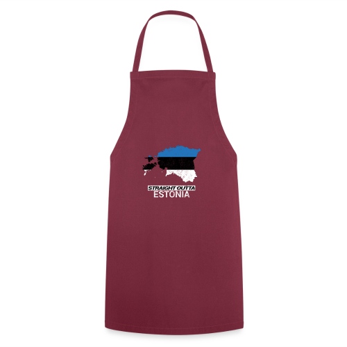 Straight Outta Estonia country map - Cooking Apron