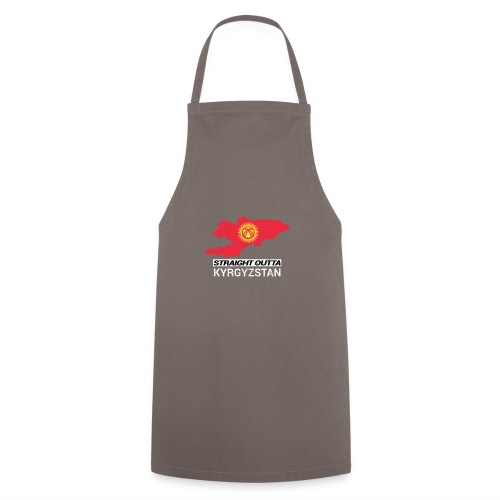 Straight Outta Kyrgyzstan country map - Cooking Apron