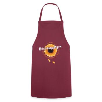 Heilerziehungspflegerin Sonnenblume Geschenk - Kochschürze - Bordeaux - Vorne - AI Model Male 185 dark (185cm)