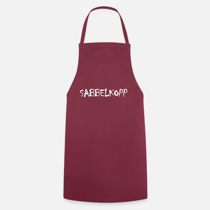 Sabbelkopp Plattdeutsch - Kochschürze - Bordeaux
