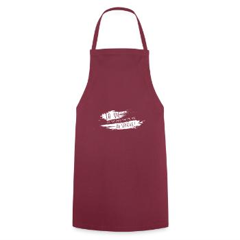 La vie - Tablier de cuisine - bordeaux - Devant - AI Model Male 185 dark (185cm)