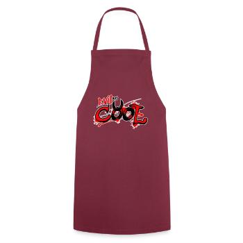 drôle disant pour hommes et femmes - Krampus GAG - Tablier de cuisine - bordeaux - Devant - AI Model Male 185 dark (185cm)