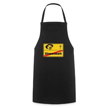 Ortsschild Hund Hunde Tier Haustier Liebe Geschenk - Kochschürze - Schwarz - Vorne - AI Model Male 185 dark (185cm)