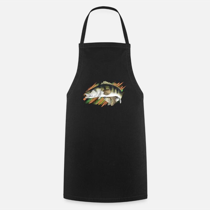 pike-perch - Tablier de cuisine - noir
