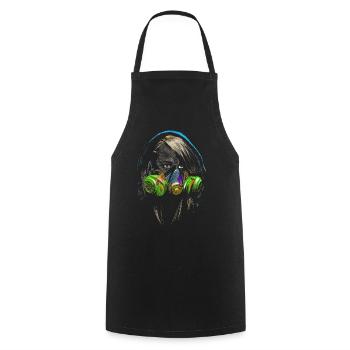 graffiti - Cooking Apron - black - Front - AI Model Male 185 dark (185cm)
