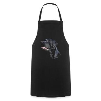 Labrador - Cooking Apron - black - Front - AI Model Male 185 dark (185cm)