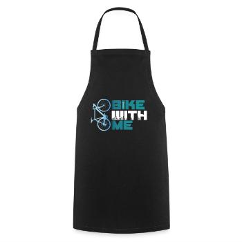 bike with me Fahrrad Rad bmx MTB Rennrad blau Team - Cooking Apron - black - Front - AI Model Male 185 dark (185cm)