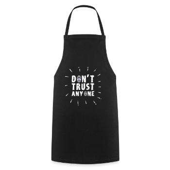 Illuminati trust Funny All Seeing Eye Food Humor - Cooking Apron - black - Front - AI Model Male 185 dark (185cm)