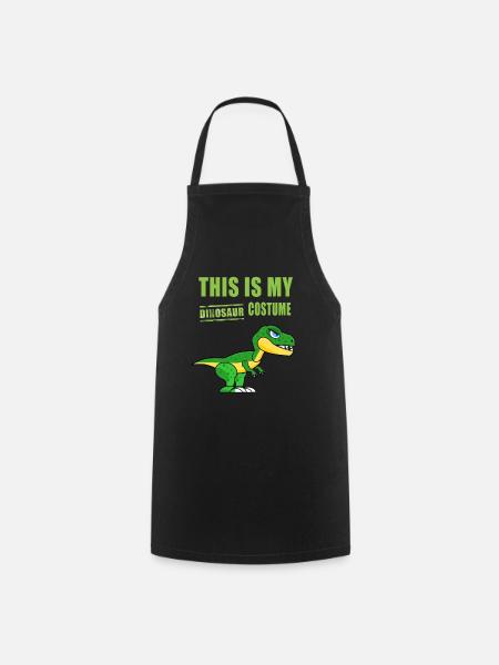 Dinosaur Costume Carnival Dress Up Humor Funny - Cooking Apron - black