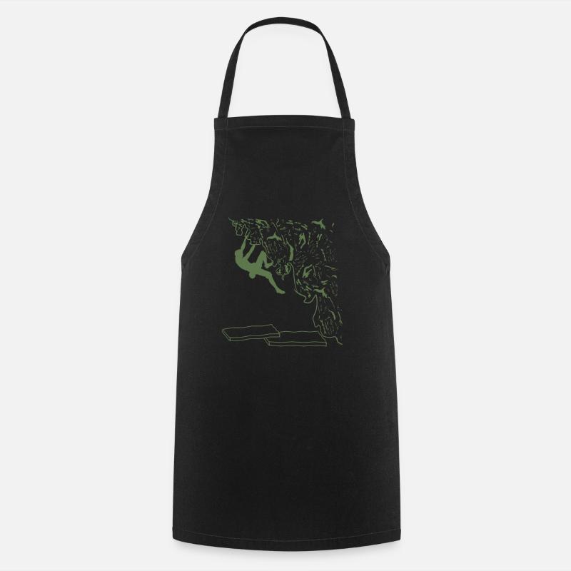 Bouldering with passion - Cooking Apron - black