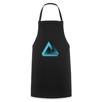 pyramide illusion optique illusion Illuminati ne - Tablier de cuisine - noir - Devant - AI Model Male 185 dark (185cm)